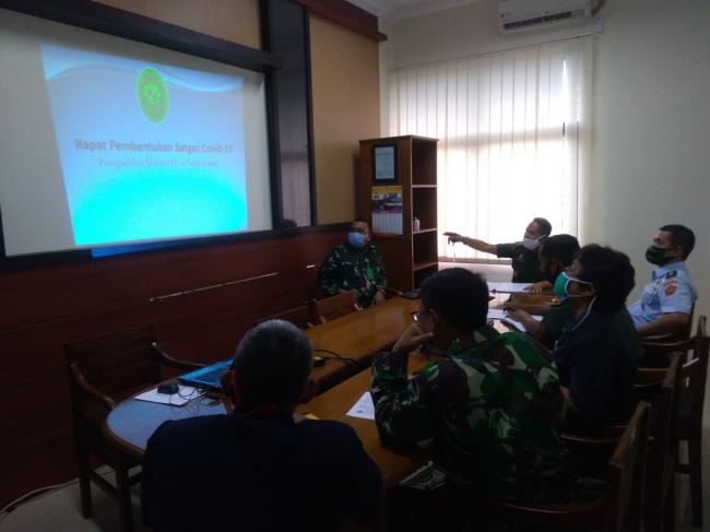 Rapat Pembentukan Satgas Covid-19 Pengadilan Militer II-10 Semarang