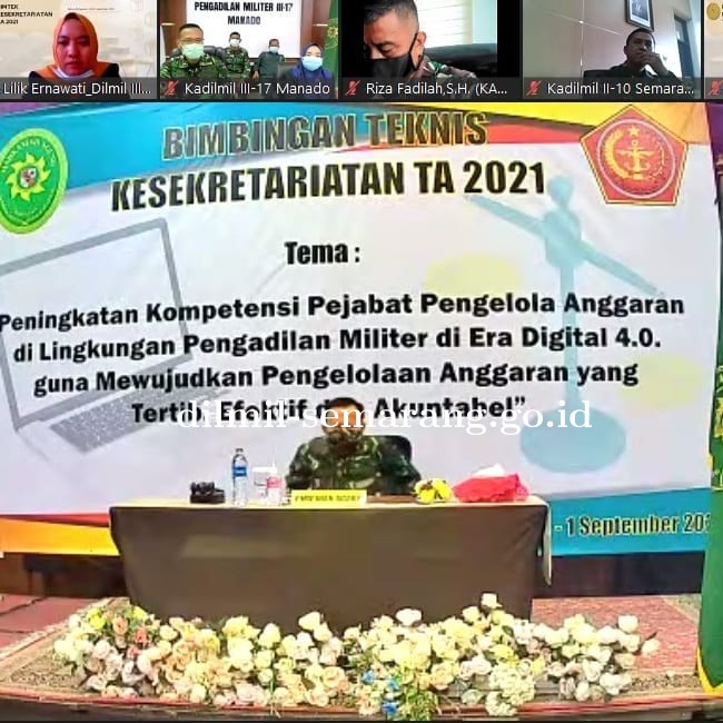 Bimbingan Teknis Kesekretariatan T.A. 2021