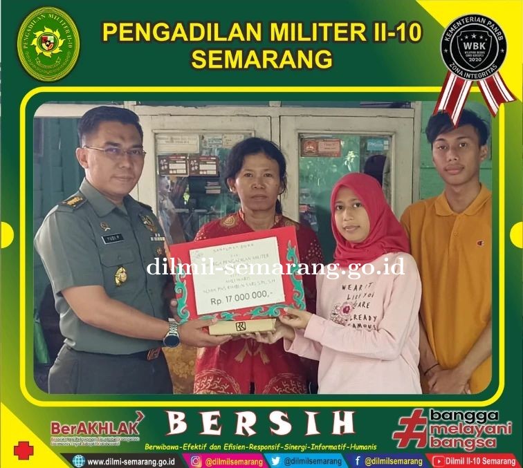 Penyerahan tali asih santunan duka kepada ahli waris ASN Rimbun Sari, S.Pt., S.H.