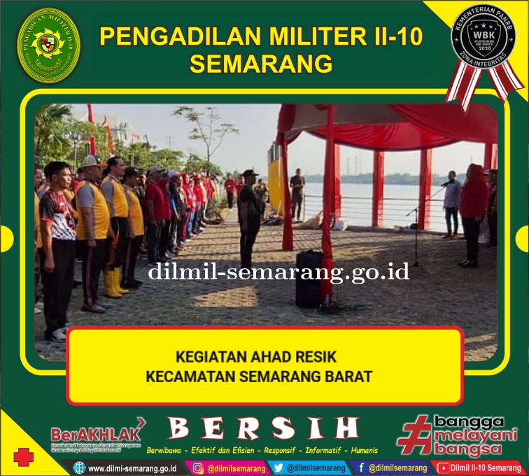 Kegiatan Ahad Resik (ASIK) Kecamatan Semarang Barat 