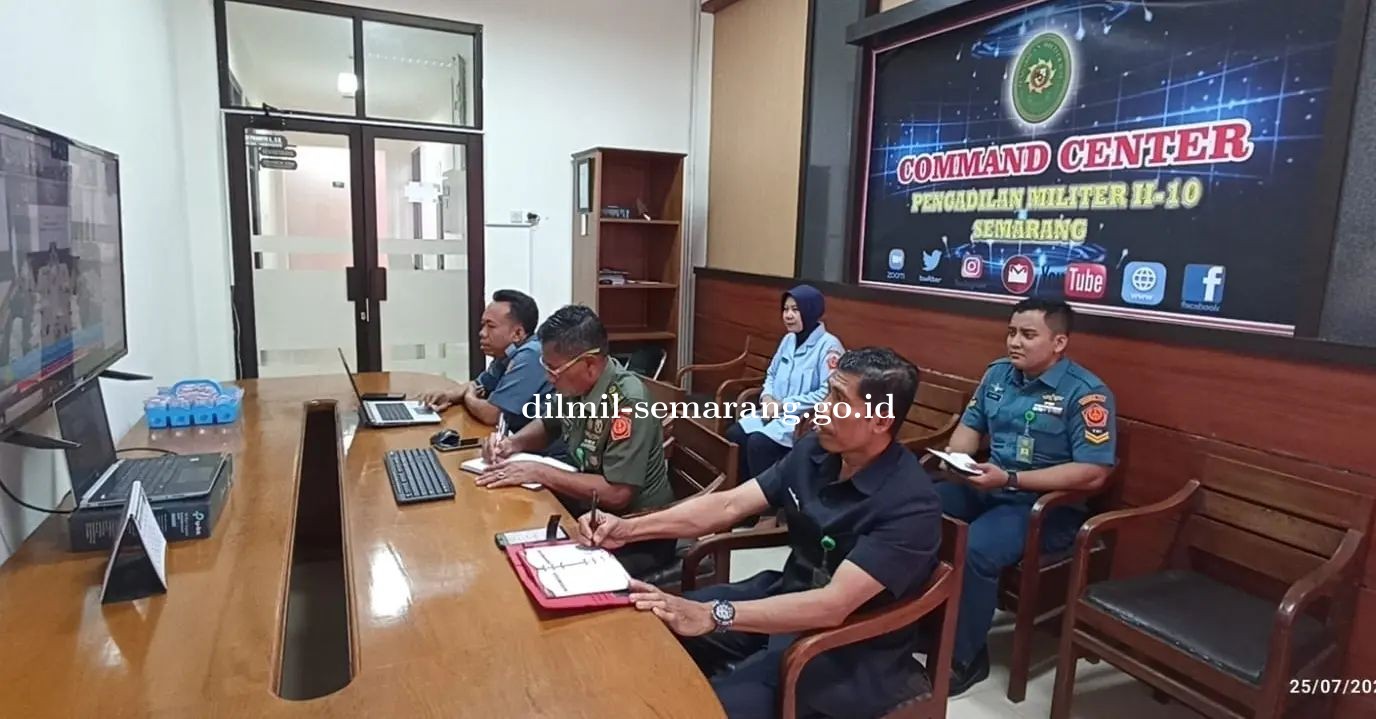 Rapat Evaluasi dan Optimalisasi Capaian Indikator Kinerja Pelaksanaan Anggaran di Lingkungan Badan Peradilan Militer dan Peradilan TUN