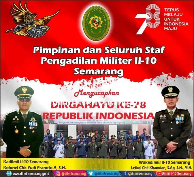 DIRGAHAYU KE-78 REPUBLIK INDONESIA