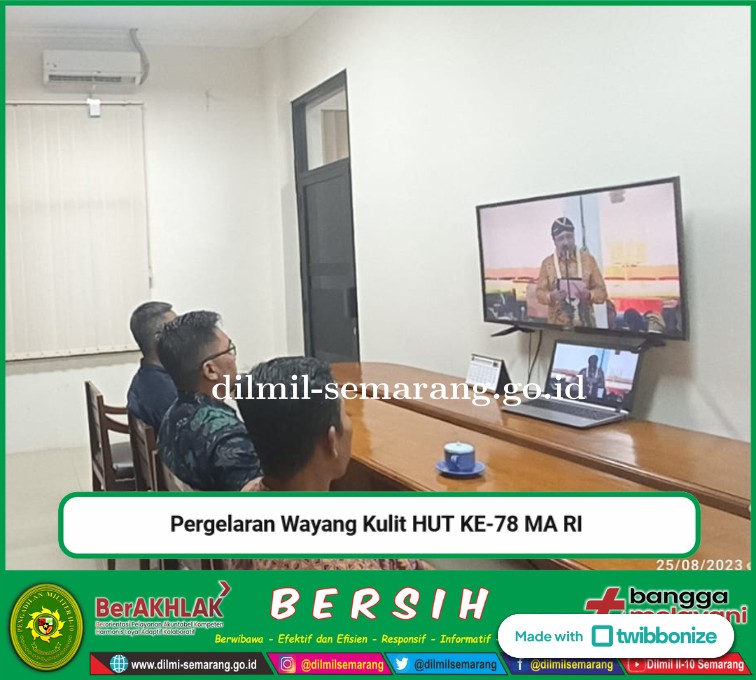 Pergelaran Wayang Kulit  Dalam Rangka Peringatan HUT Ke-78 MA RI