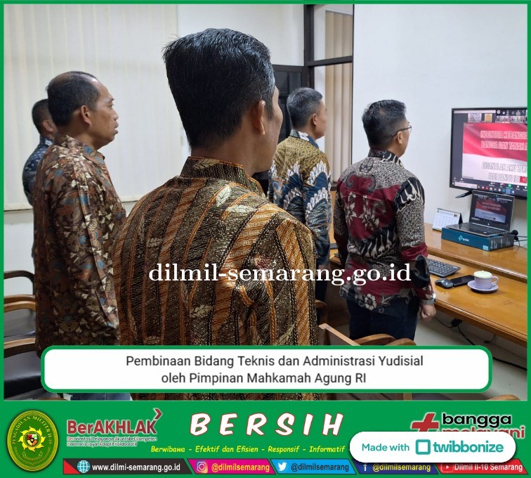 Pembinaan Bidang Teknis dan Administrasi Yudisial oleh Pimpinan Mahkamah Agung RI