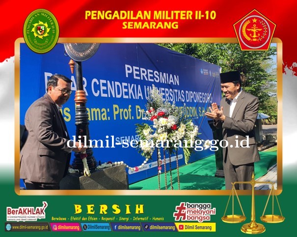 Peresmian Pilar Cendekia atas nama  Prof. Dr. M. Syarifuddin, S.H., M.H. dan Orasi Ilmiah pada Upacara Dies Natalis Ke-66 Universitas Diponegoro