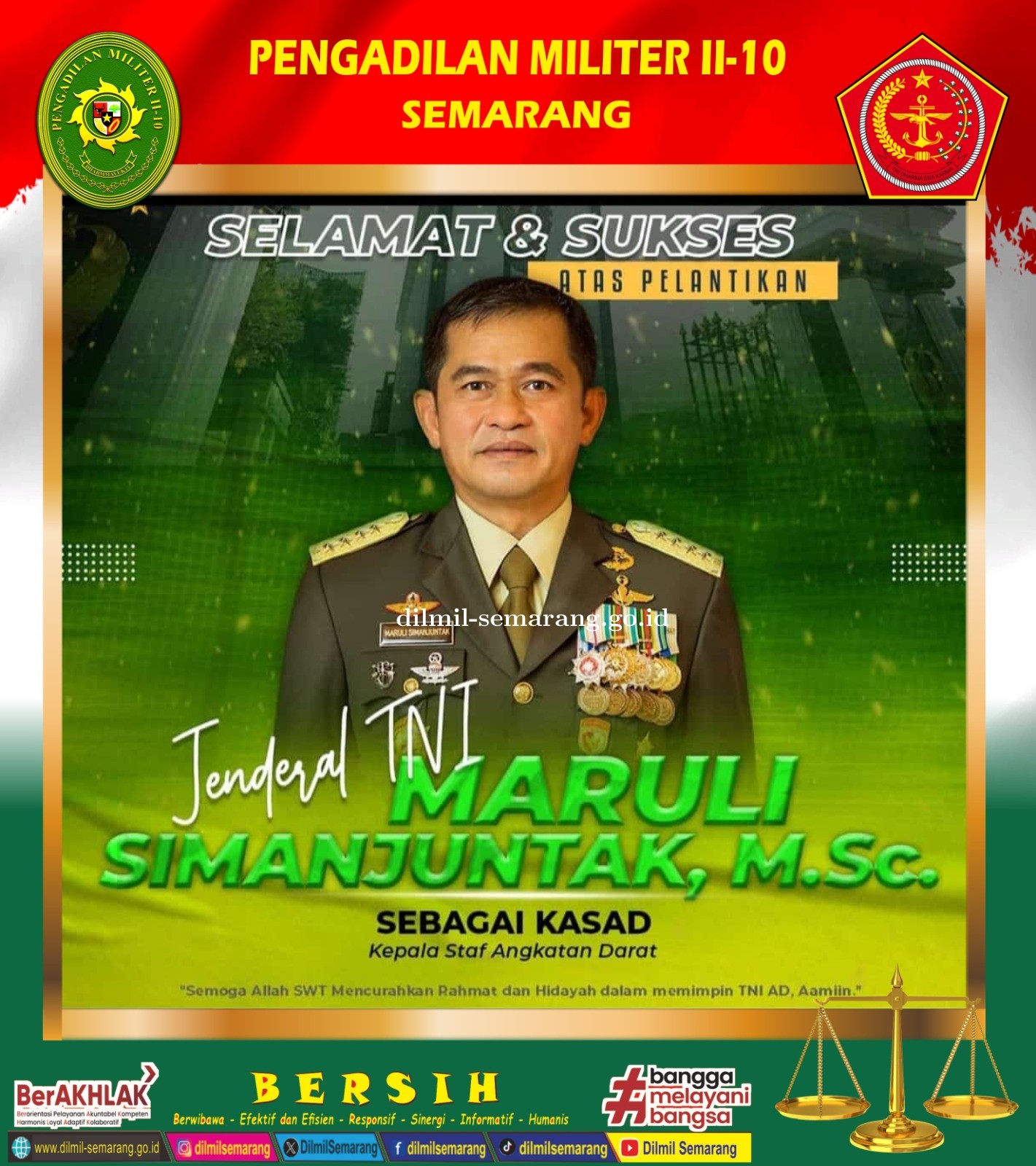 Pelantikan KEPALA STAF ANGKATAN DARAT