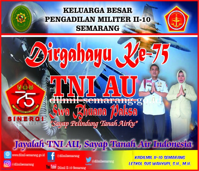 Dirgahayu Ke-75 TNI AU