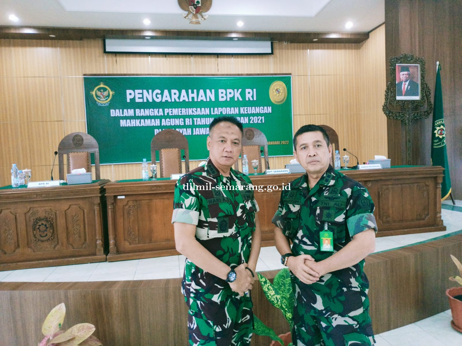 Pengarahan BPK RI dalam rangka Pemeriksaan Laporan Keuangan Mahkamah Agung RI T.A. 2021 Wilayah Jawa Tengah