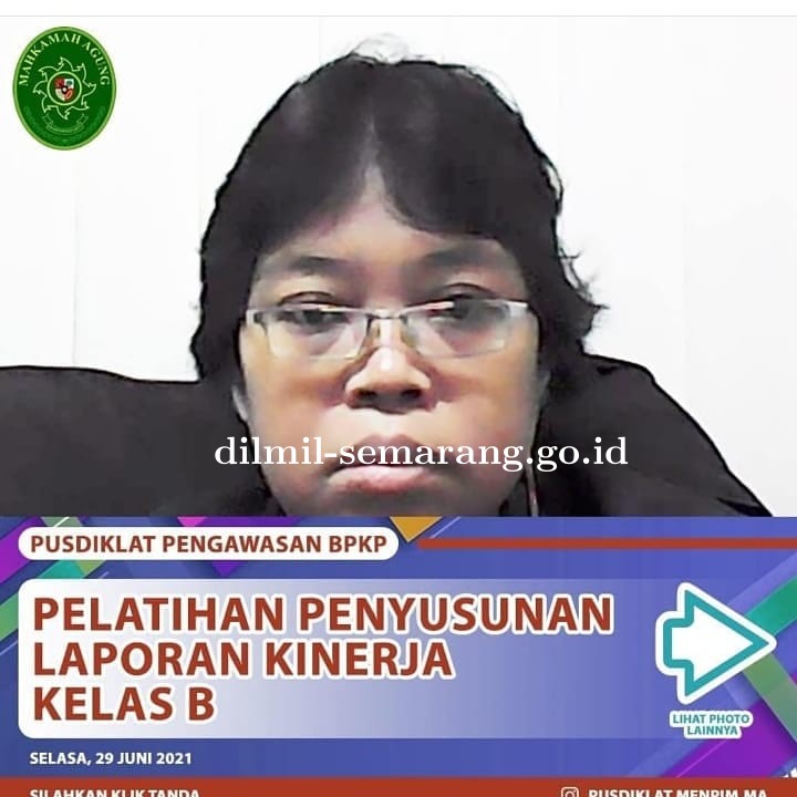 Kasubbag PTIP mengikuti  Pelatihan Penyusunan Laporan Kinerja