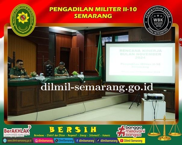 Rapat Monitoring Evaluasi Bulan Oktober 2024 dan Rencana Kinerja Bulan November 2024