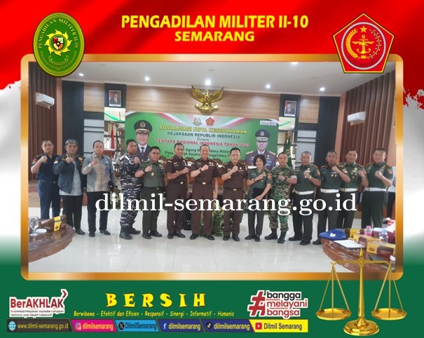 Sosialisasi Nota Kesepahaman antara Kejaksaan Republik Indonesia dengan Tentara Nasional Indonesia