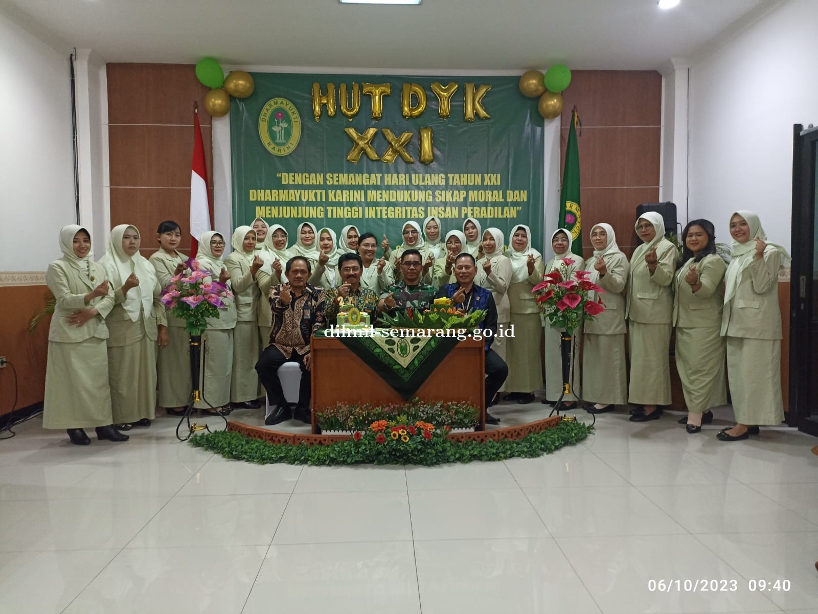 Pertemuan Dharmayukti Karini Kota Semarang dalam rangka Perayaan HUT Dharmayukti Karini Ke-21