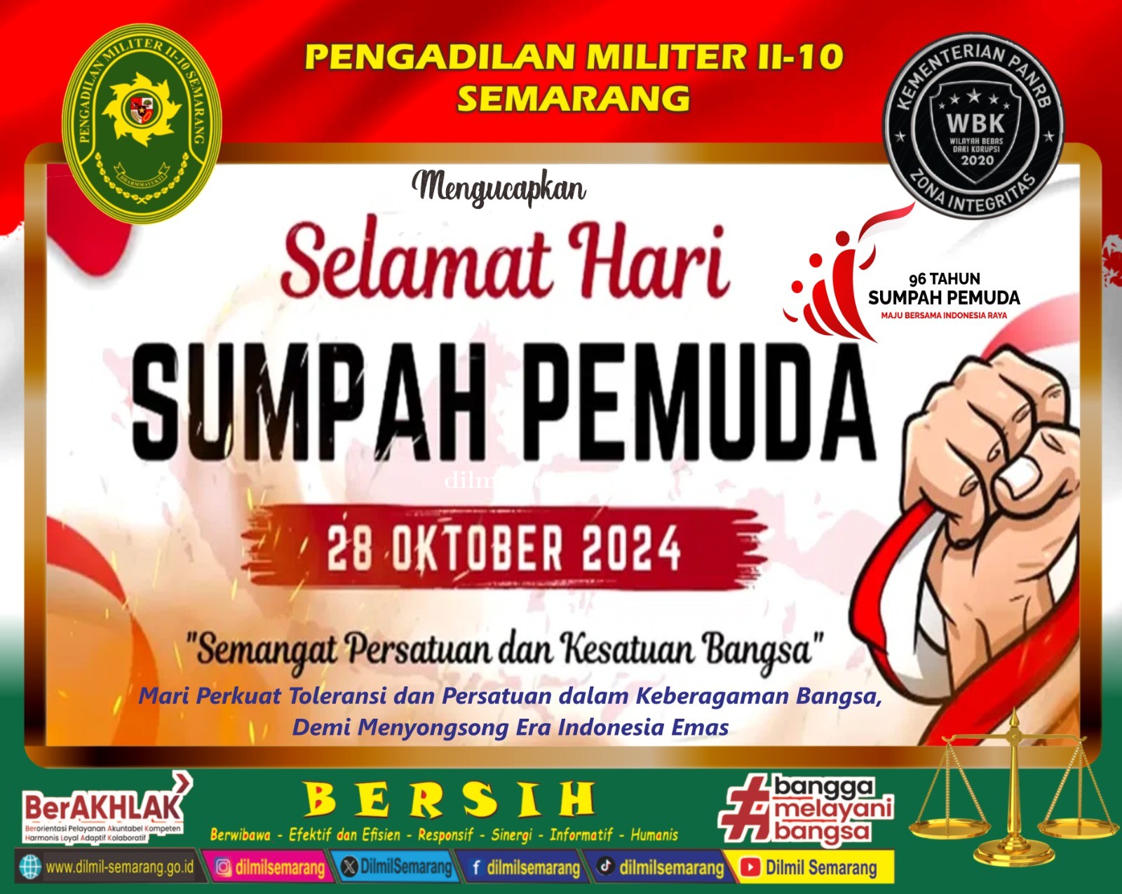 Selamat memperingati 96 Tahun Sumpah Pemuda