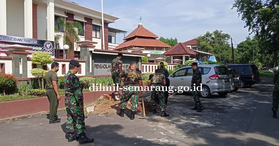 Kurvey di lingkungan Pengadilan Militer II-10 Semarang