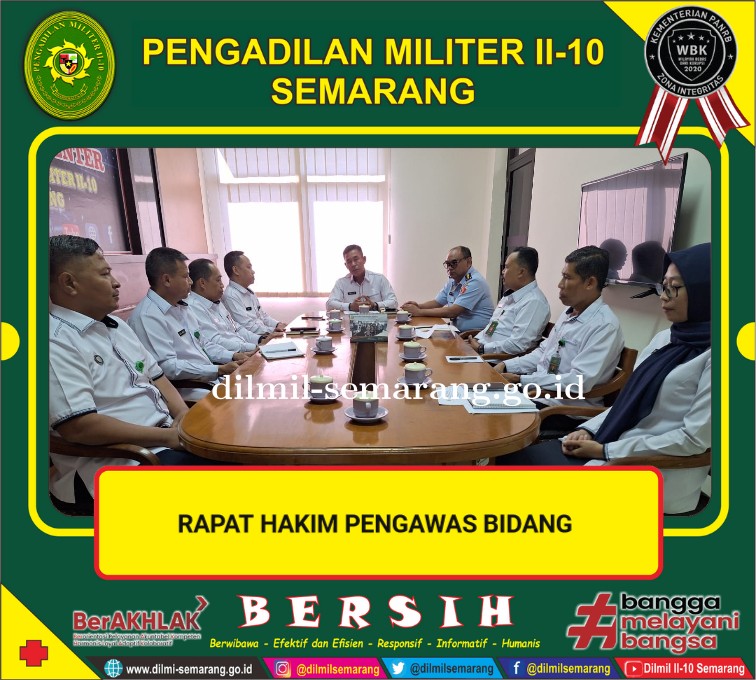 Rapat Hakim Pengawasan Bidang