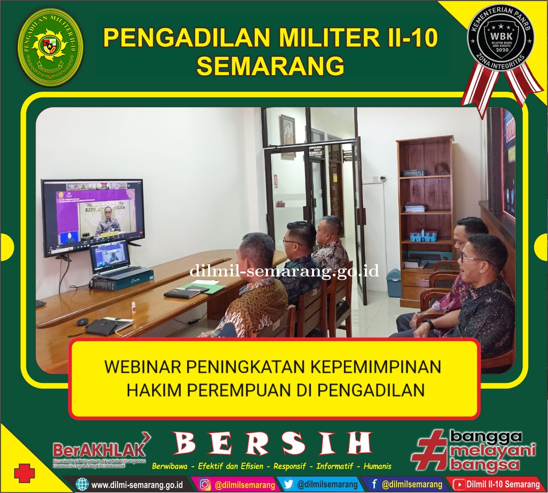 Webinar Peningkatan Kepemimpinan Hakim Perempuan di Pengadilan