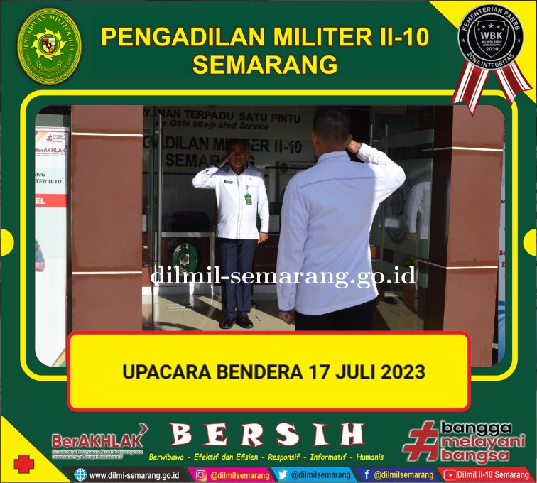 Upacara bendera 17 Juli 2023