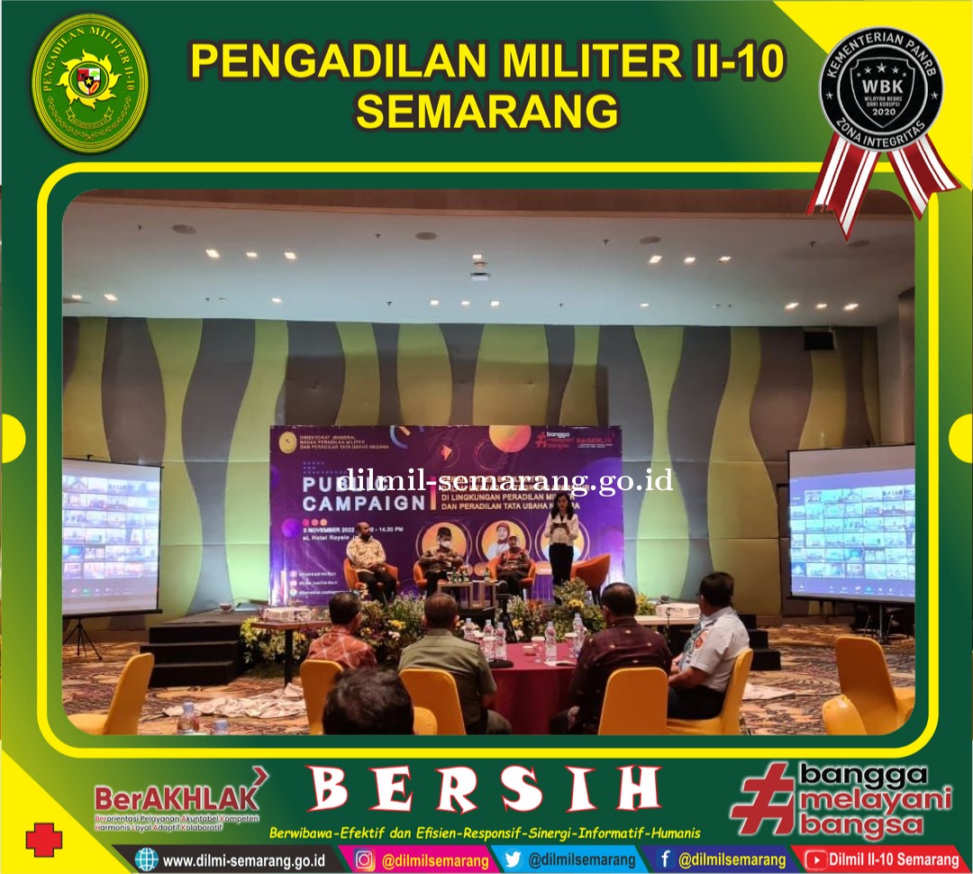 Public Campaign (talkshow) Ditjen Badilmiltun MA RI
