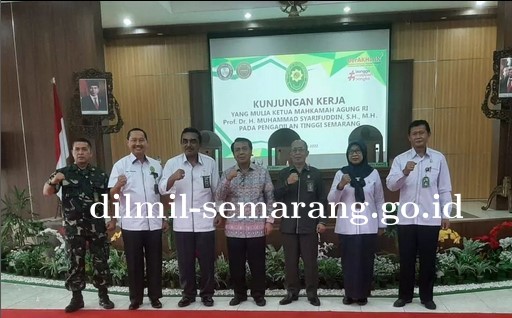 Kunjungan Kerja YM Ketua Mahkamah Agung RI Prof. Dr. H. Muhammad Syarifuddin, S.H., M.H. ke Pengadilan Tinggi Jawa Tengah